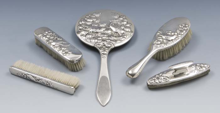 Jugendstil-Toilettengarnitur.