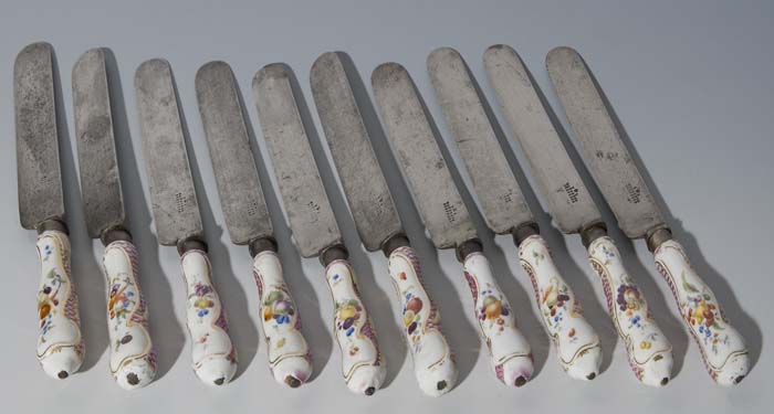 10er Satz Barock-Messer.