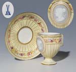 Seltene Tasse, Untertasse.