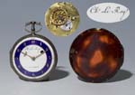 Spindel-Taschenuhr mit Übergehäuse.
