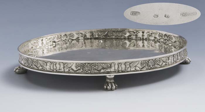 Polnisches Empire-Tablett.