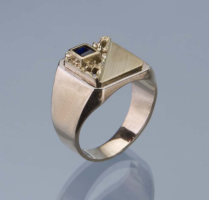 Saphir-Herren-Ring.