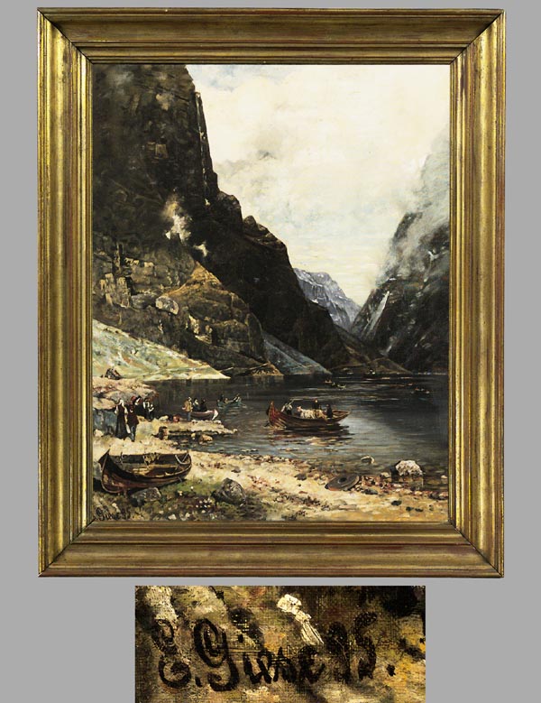Landschaftsmaler um 1900.