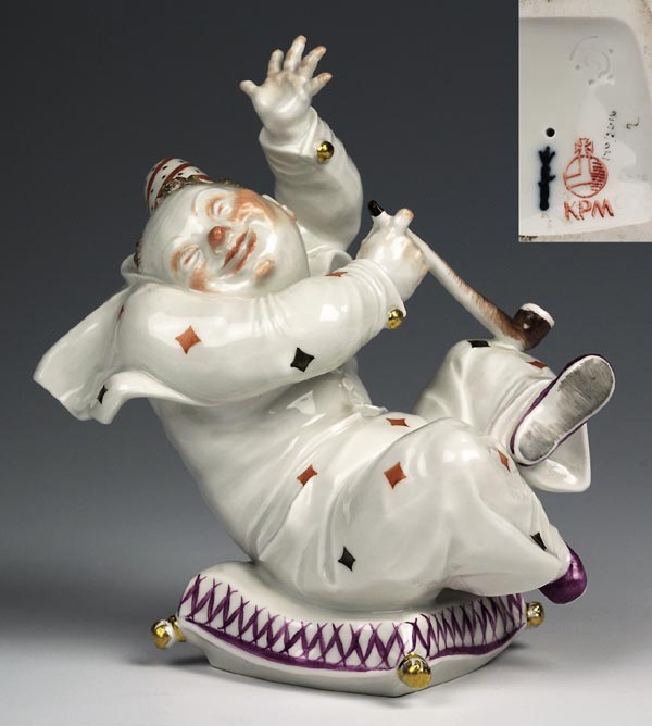 Harlekin-Figur.
