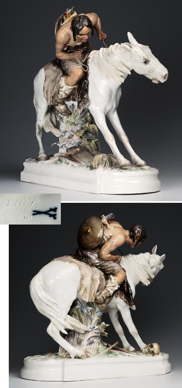 Jugendstil-Figurengruppe.