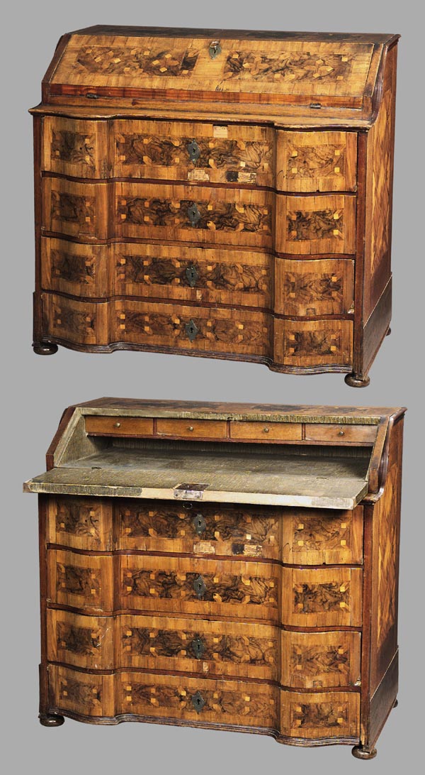 Barock-Schreibkommode.