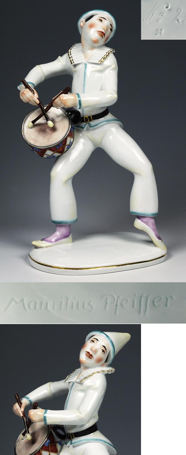 Art Déco-Musikerfigur.