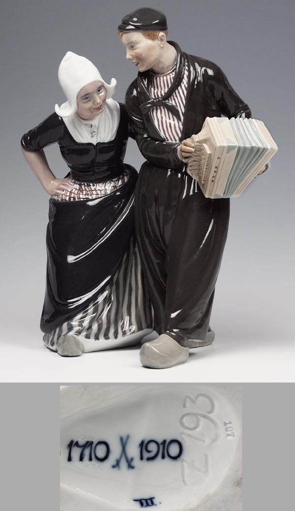 Jugendstil-Figurengruppe.