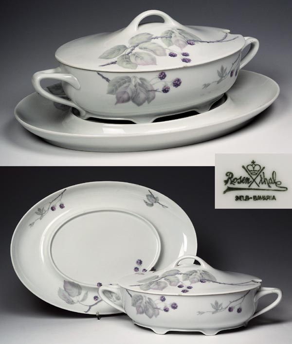 Jugendstil-Terrine, Présentoir.