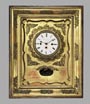 Biedermeier-Rahmenuhr.
