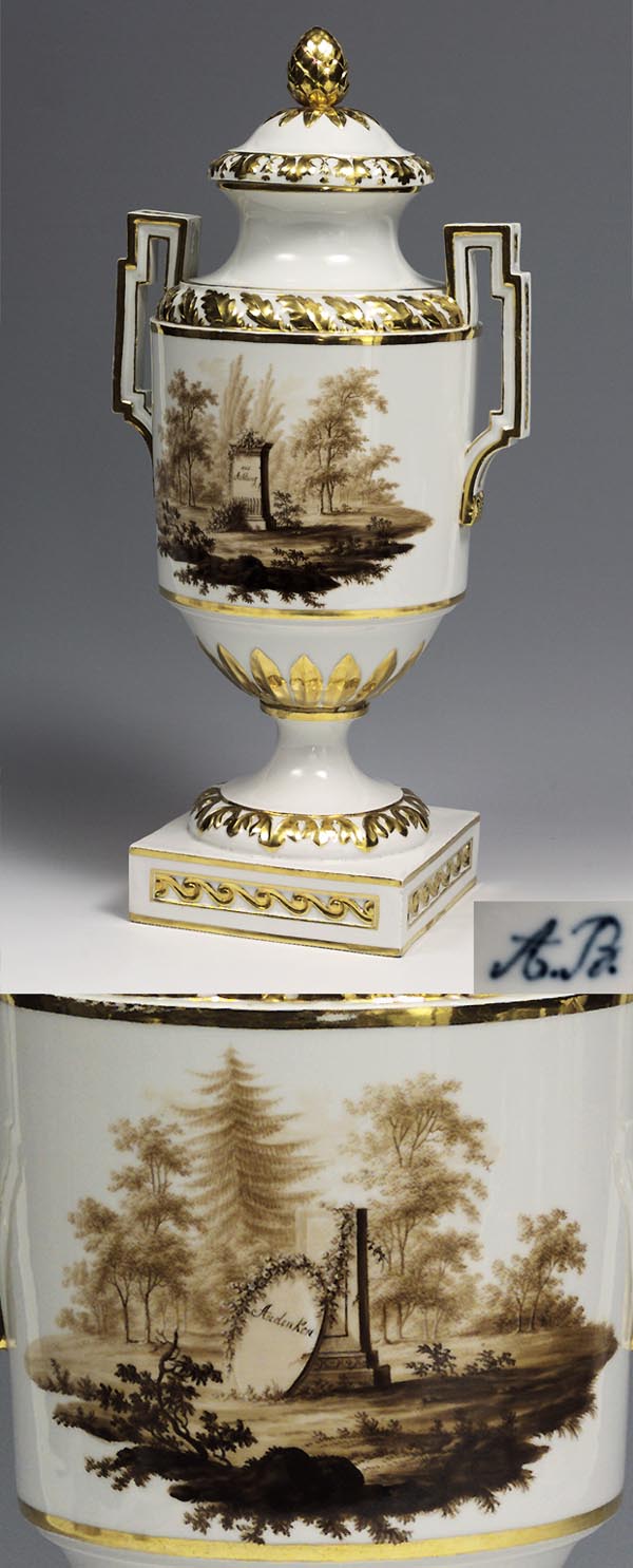 Louis XVI-Deckelvase.