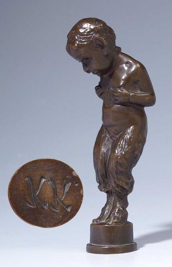 Bronze-Petschaft.
