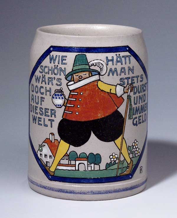 Jugendstil-Bierkrug.