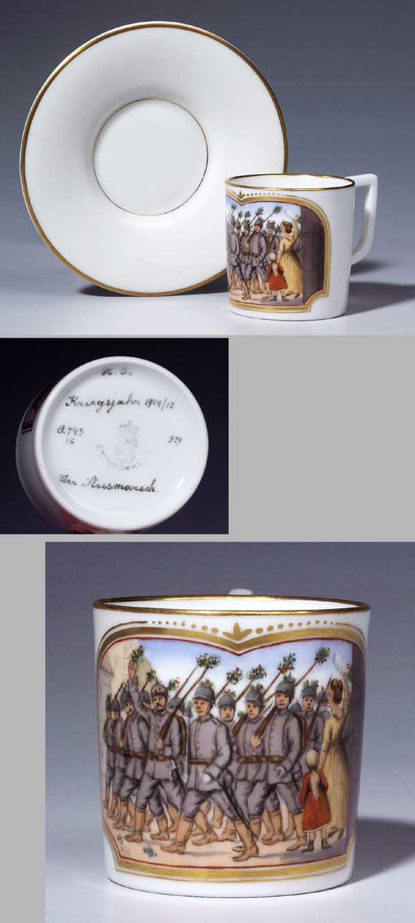 Bild-Moccatasse, Untertasse.