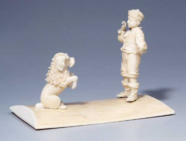 Elfenbein-Figurengruppe.