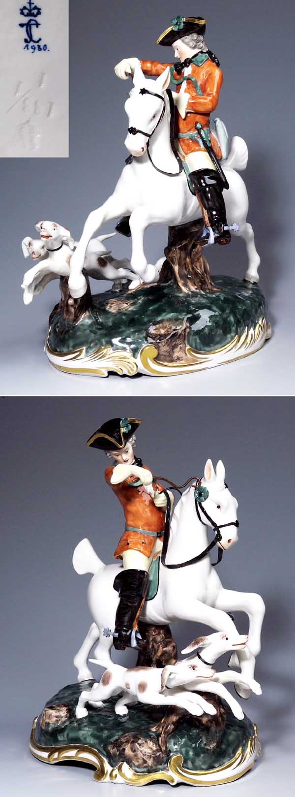 Jagd-Figurengruppe.