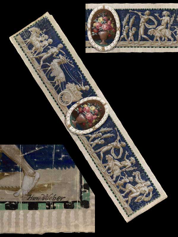 Jugendstil-Wandbild.