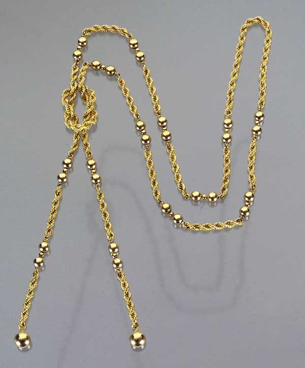 Schweres Gold-Collier.