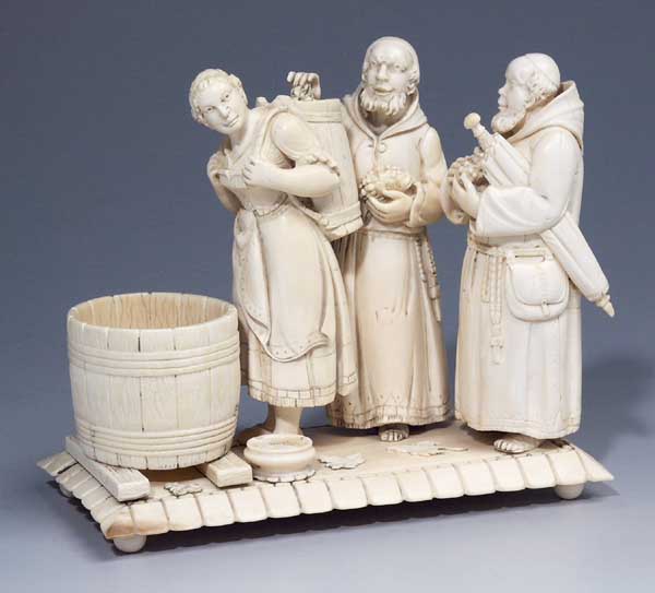 Elfenbein-Figurengruppe.