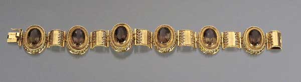 Rauchquarz-Armband.