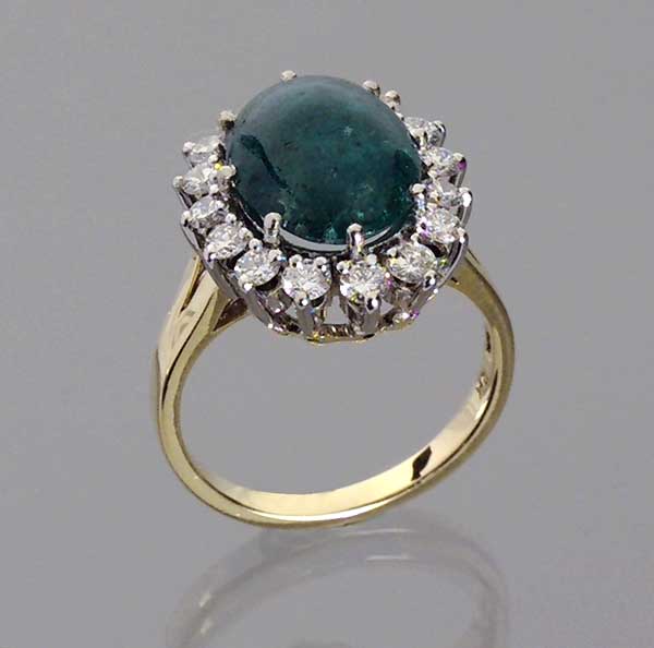Smaragd-Brillant-Ring.