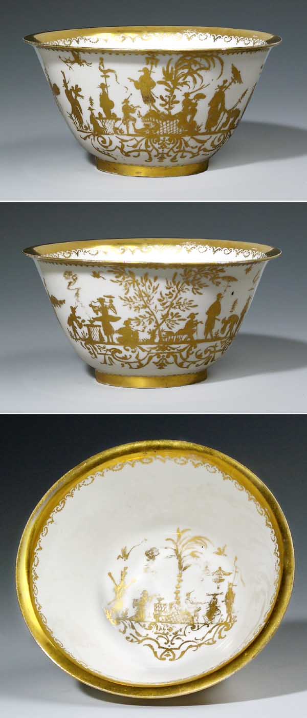 Goldchinoiserien-Kumme.