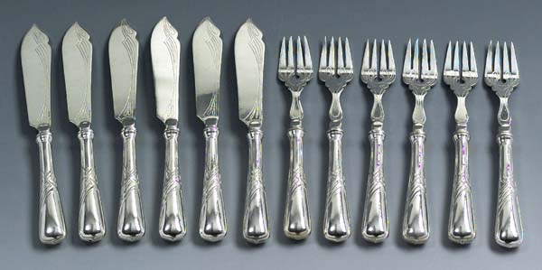 Jugendstil-Fischbesteck.