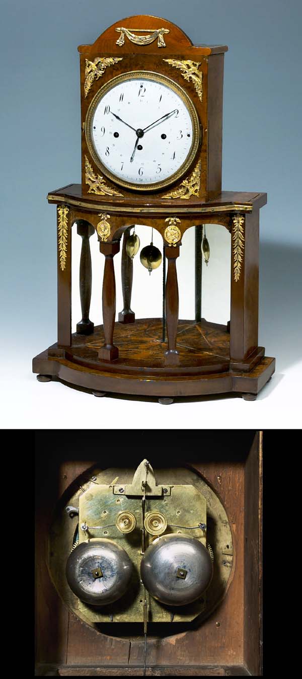 Biedermeier-Kaminuhr.