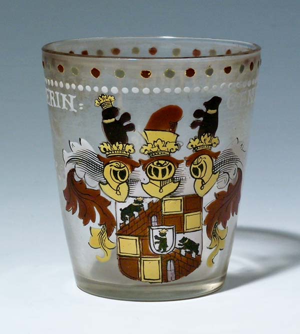 Historismus-Wappenbecher.