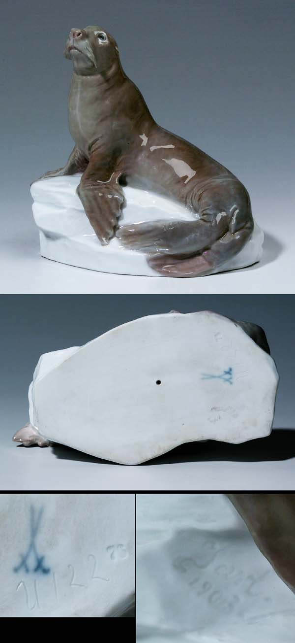 Jugendstil-Tierfigur.