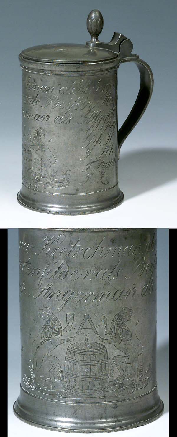 Zunft-Bierkrug der Böttcher.