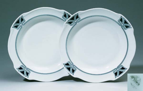 Paar Jugendstil-Teller.