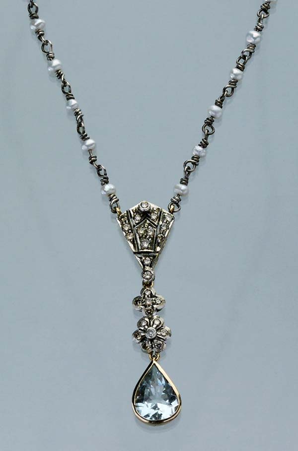 Aquamarin-Collier.