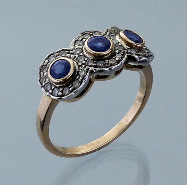 Saphir-Brillant-Ring.