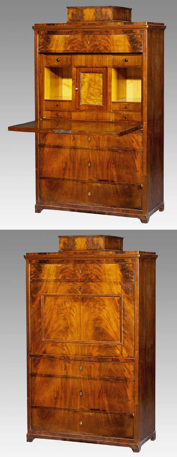 Biedermeier-Schreibschrank.