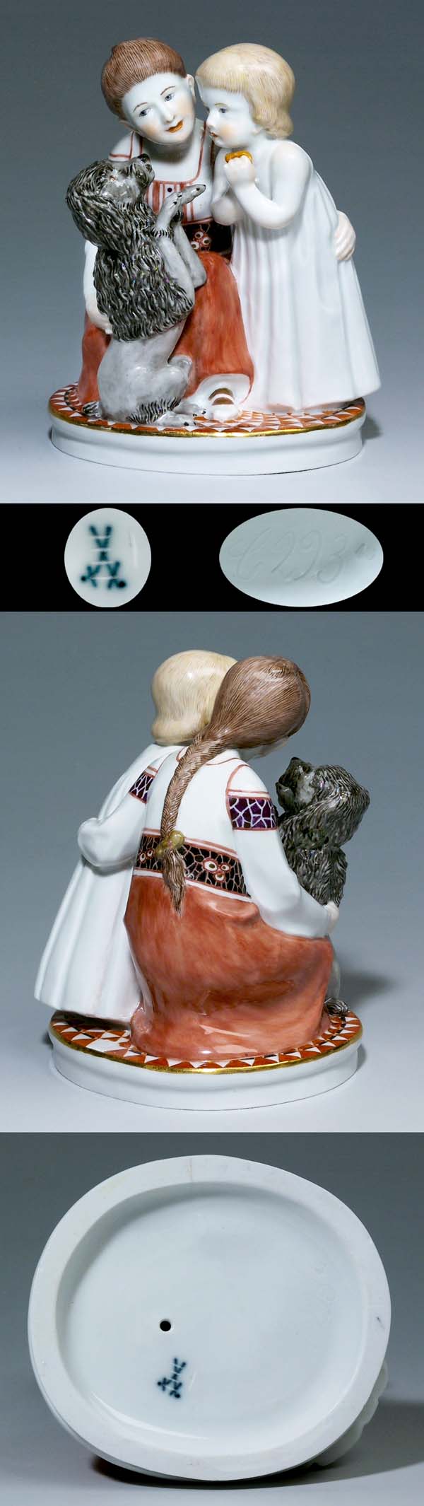 Jugendstil-Figurengruppe.