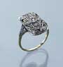 Art Déco-Diamant-Ring.