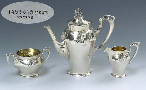 Jugendstil-Kaffeeservice.
