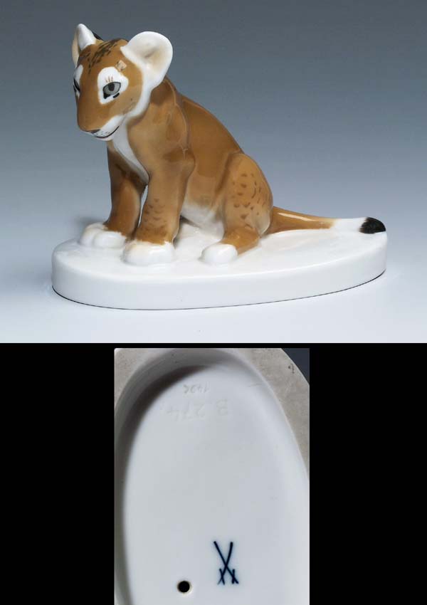 Jugendstil-Tierfigur.