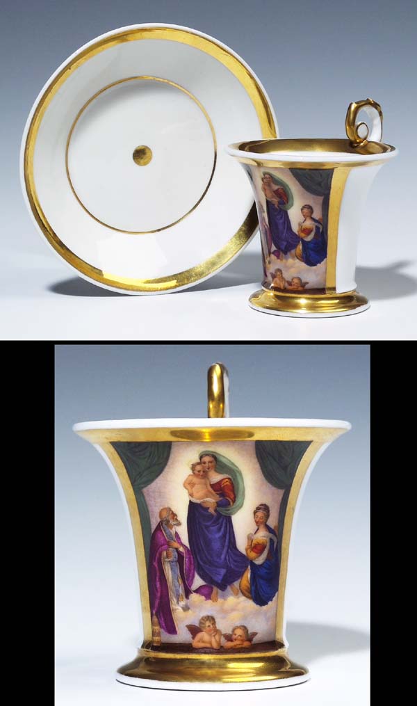 Bild-Tasse, Untertasse.