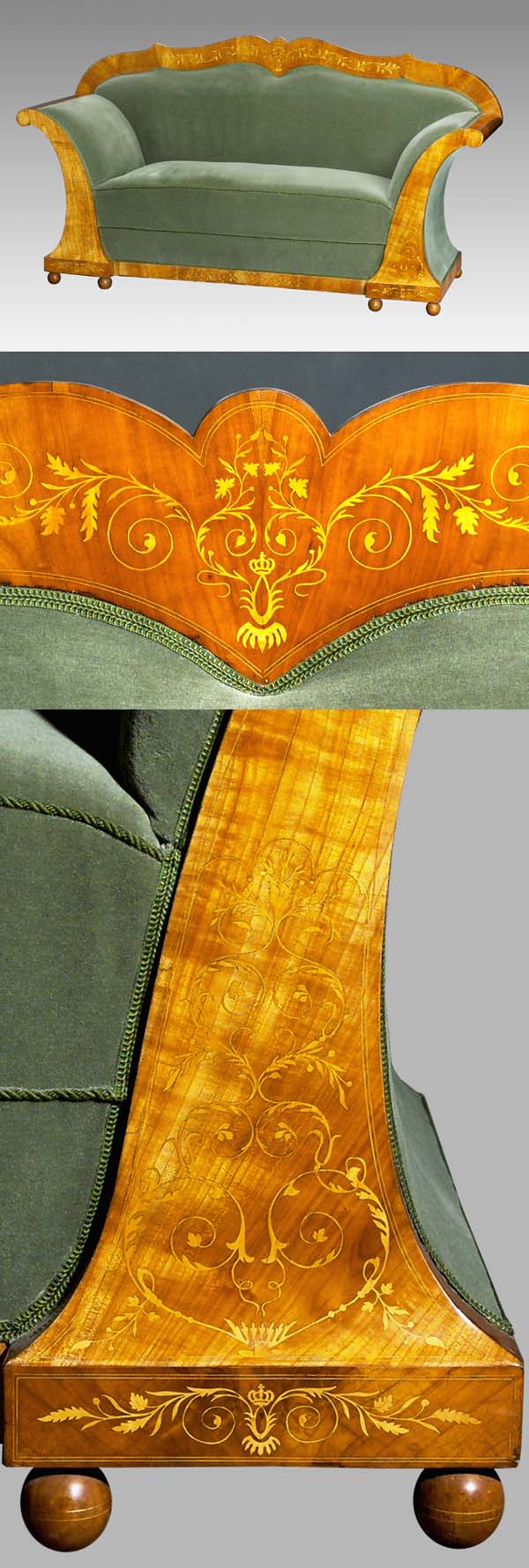 Biedermeier-Sofa.