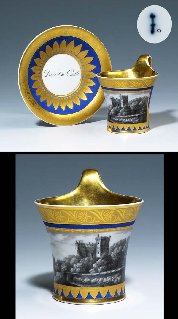 Empire-Tasse, Untertasse.
