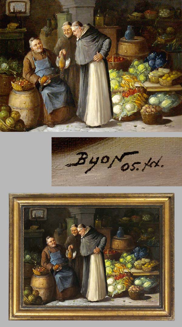 Genremaler um 1900.