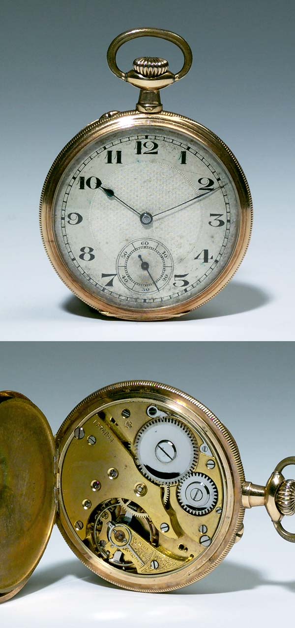 Goldene Herrentaschenuhr.