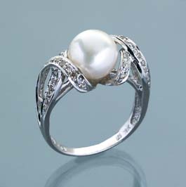 Perlen-Brillant-Ring.