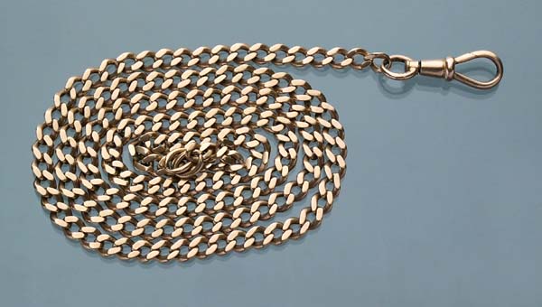 Goldene Uhrkette.
