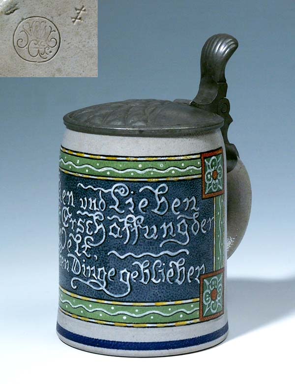 Jugendstil-Bierkrug.