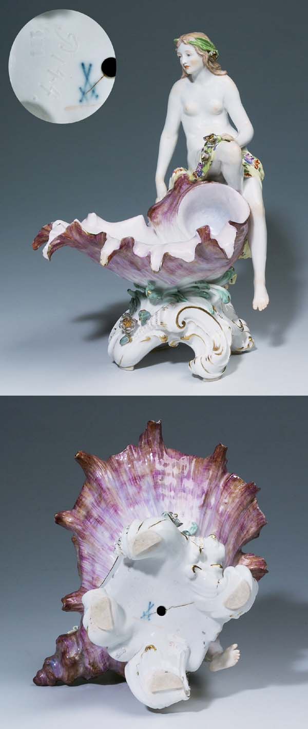 Figuren-Muschelschale.