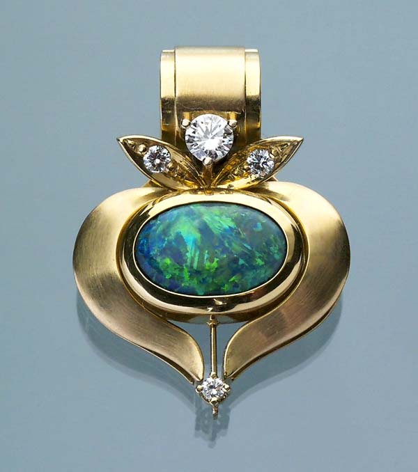 Opal-Brillant-Anhänger.