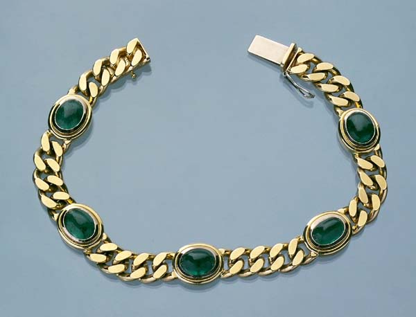 Schweres Smaragd-Armband.